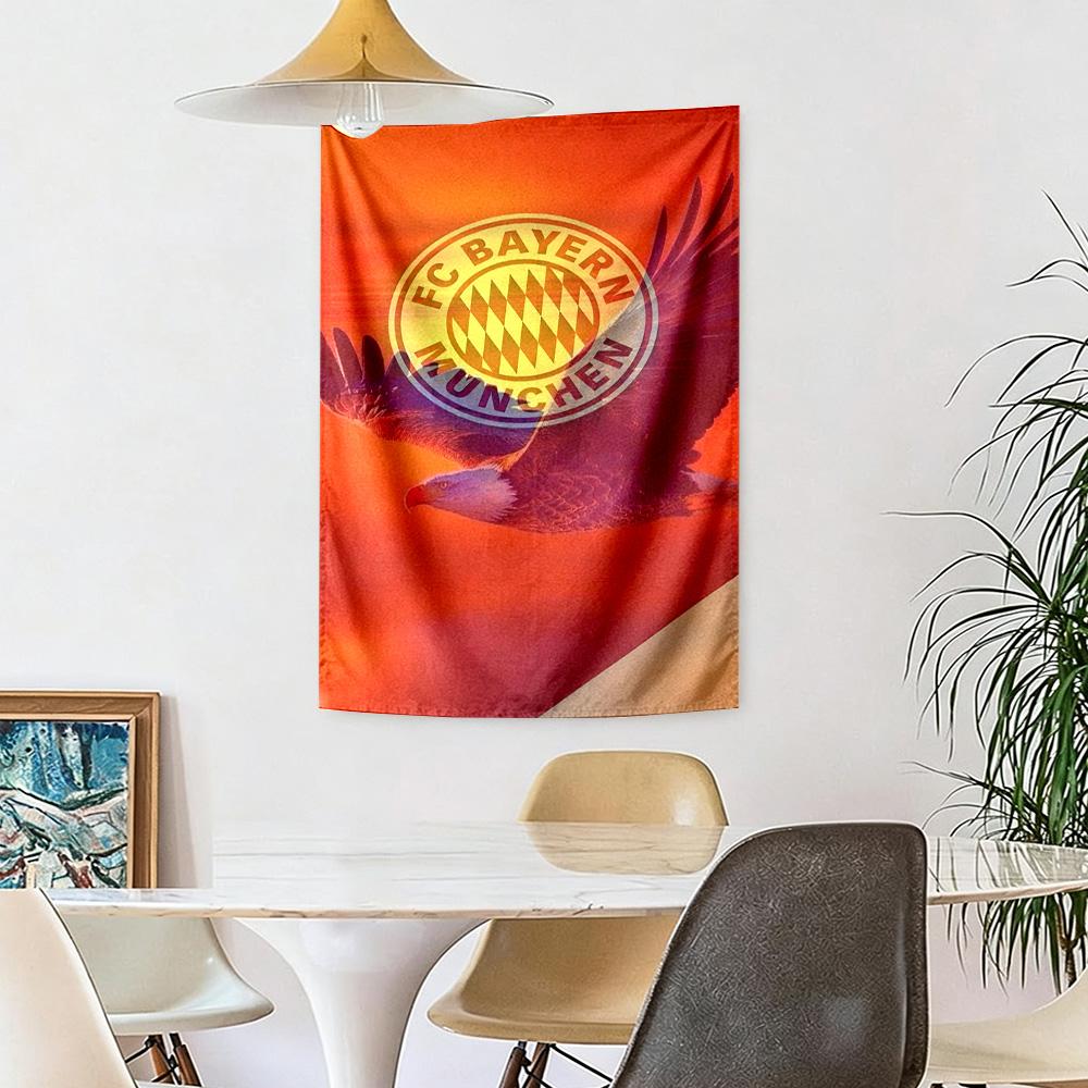 Bayern Munich Wall Decor Tapestry Art For Pet Memorial Birthdaywedding Party Backdrop Family Gift