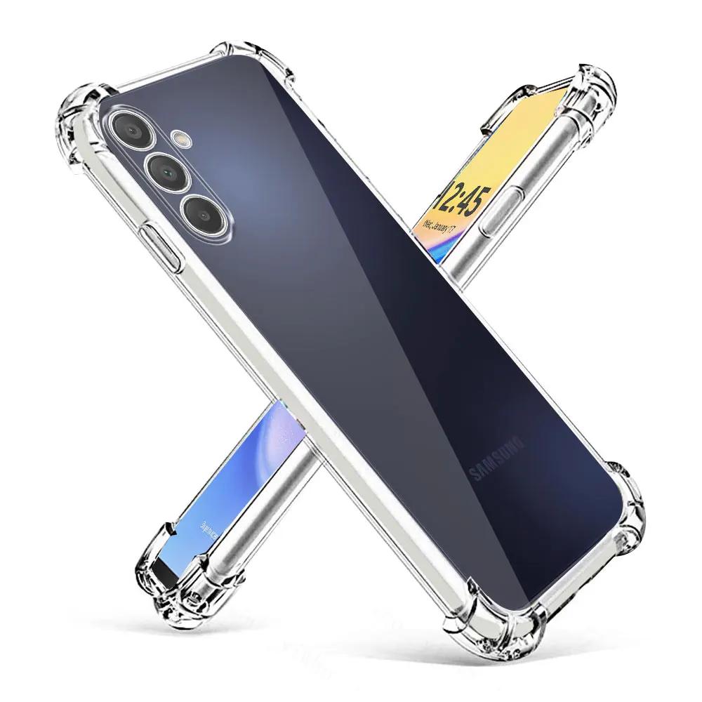 Для Samsung Galaxy A16 5G SM-A166E Чехол Прозрачный Силиконовый Мягкий Чехол для Телефона Для Samsung A16 Прозрачный Ударопрочный Защитный Чехол на Заднюю Панель