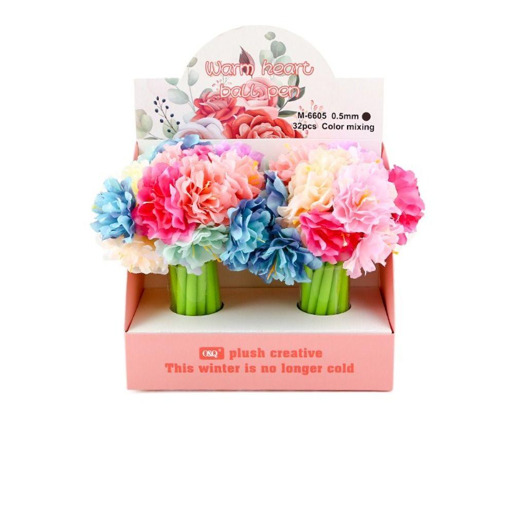 Signing Dancing Flower Pen Simulation Rose Flower Gel Ink Pens  Office School Supplies
