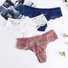 Women Panties See-through Hollow Out Lace Solid Color Low Waist Soft Breathable Anti-septic Elastic Lady Underpants Briefs