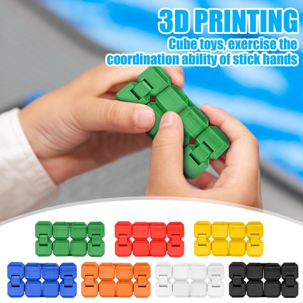 3D Printed Fun Puzzle Toys, Infinite Flipping Toys, Children's Focus Toys