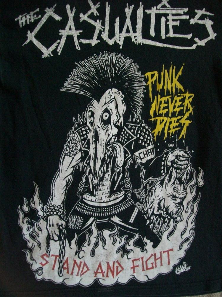 The Casualties Black T-Shirt Cotton Full Size Unisex S-5XL Unisex T-Shirt