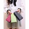 Vintage Frosted Leather Women Long Wallet Fashion Wristlet Clutch Purse Handbags