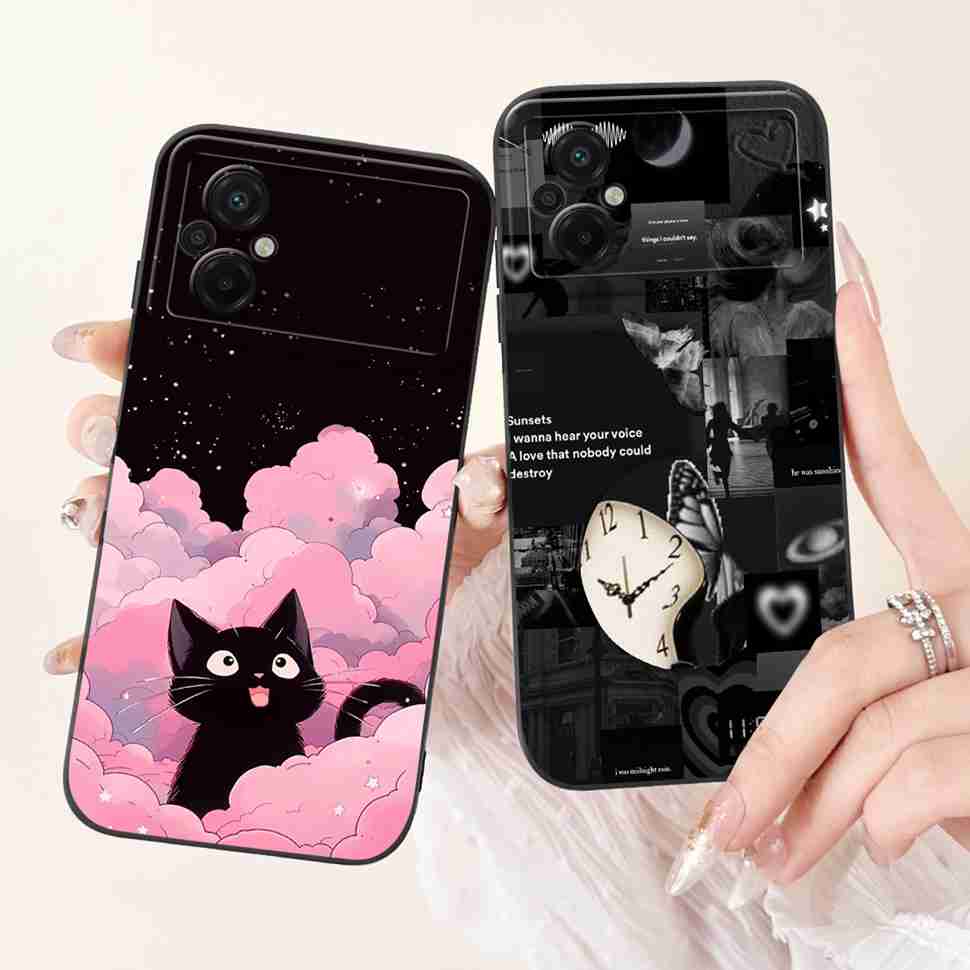 Для Xiaomi Poco M5 4G Чехол Модный Рисунок Цветок Мягкий Силикон Задняя Крышка Для Xiaomi PocoM5 POCO M5 4G Ударопрочные Чехлы для Телефона