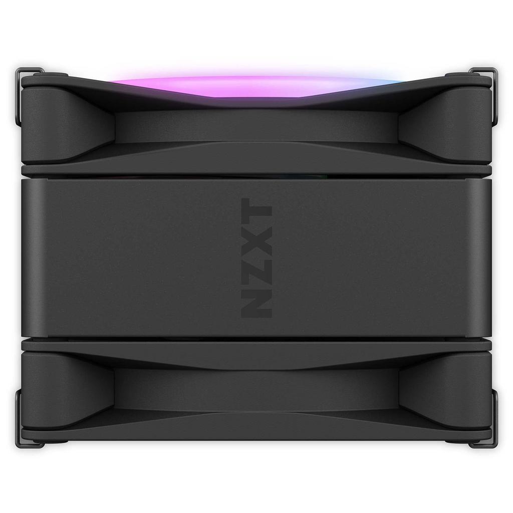 NZXT T120 RGB CPU Air Cooler Conductive Copper Pipes Fluid Dynamic Bearings AMD and Intel Compatible Black - RC-TR120-B1 - - - -