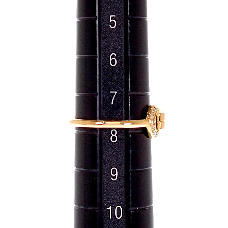 CARTIER  B4209348 #8(JP Size) ring gold K18 Pink Gold/diamond Women
