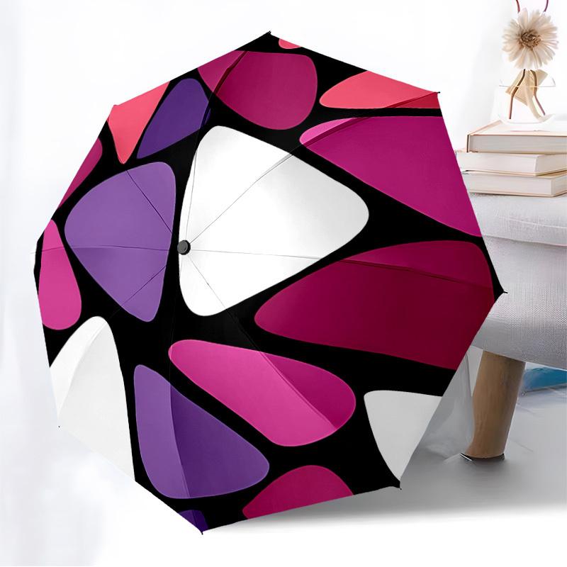 1pc Abstract Pattern Automatic Open/Close Umbrella, Formal Events - Ideal Gift for Family or Friends, Outdoor Accessory yy251211188