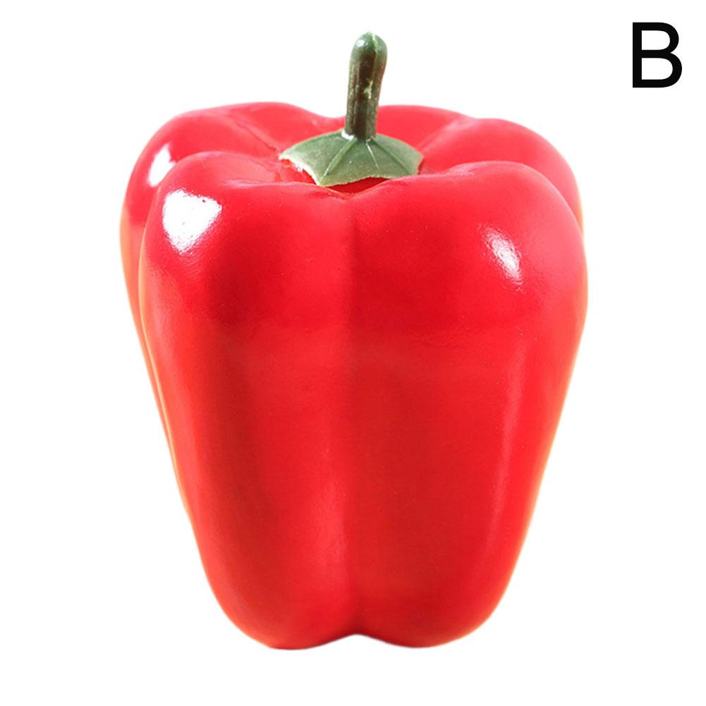Simulated Colorful Pepper Model Replica Realistic Vegetable Accessorie Chili Arrangement Fake D N3A7