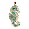 Unique Gifts for Home Sea Glass Christmas Ornament, Coastal Turtle Whale Shark Octopus Decorative Look Ornaments Tree Hanging Decoration
