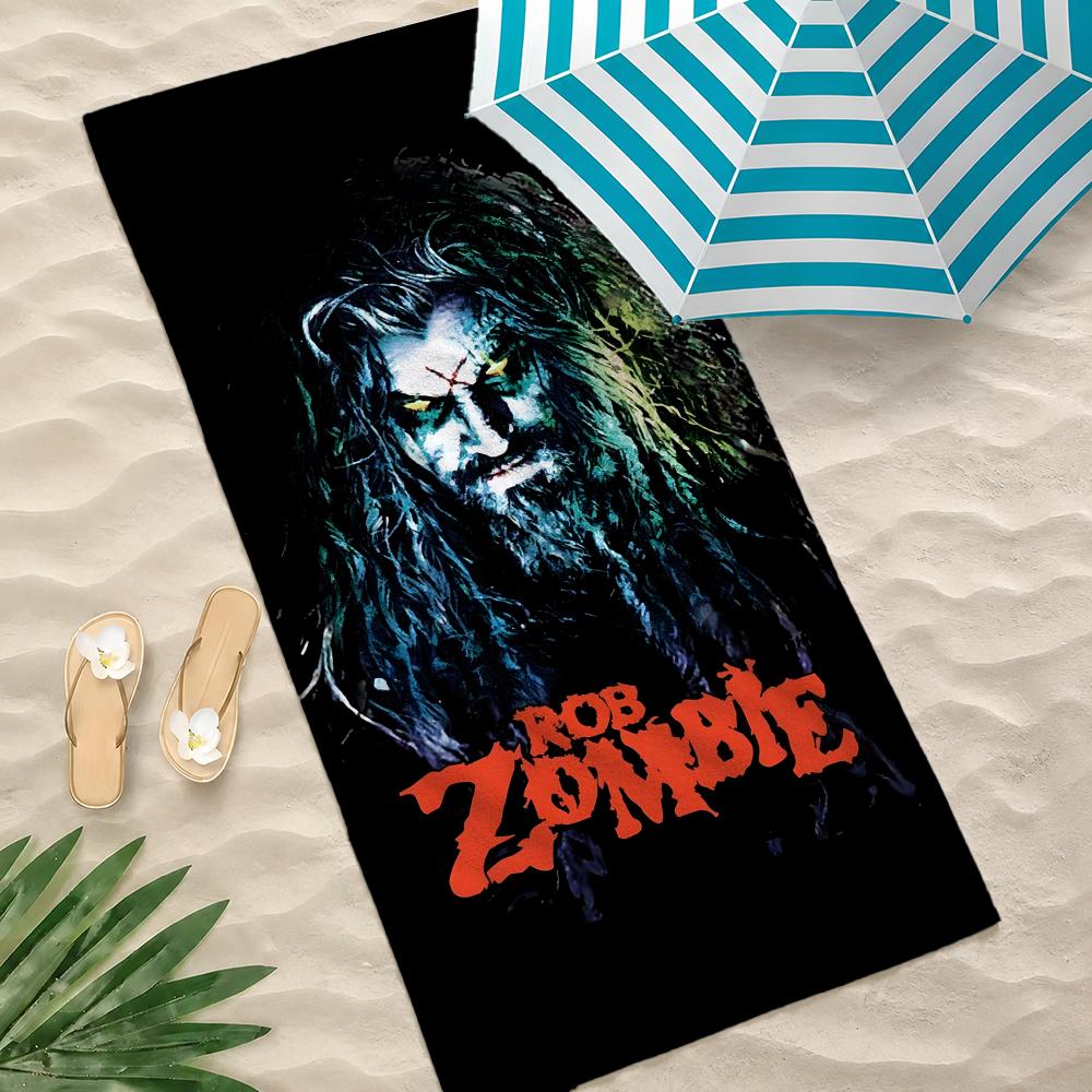 Singer R-Rob Zombie Towel Towel beach towel, quick drying absorbent bath towel for Swim,Gym,Camping,Outdoor hot