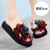 Fashion Flower Female Shoes Slippers Soft Slides Fashion Summer Clogs Woman 2025 Comfort Luxury Beach Flat Floral  Shoes Women Slippers