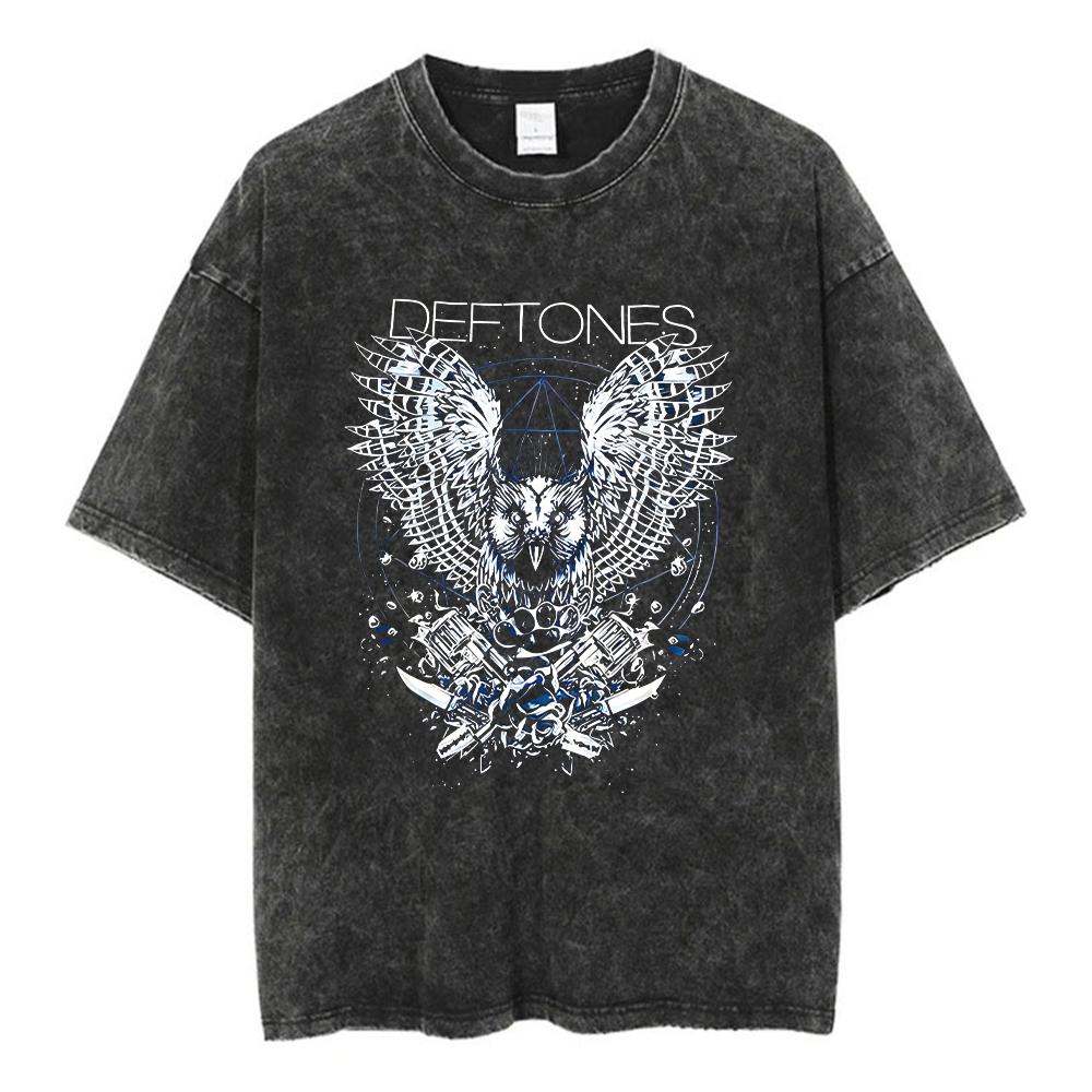 Deftones BandDiamond Eyes Music Album Cover TShirt Metal Rock Clothes Cotton Vintage Short Sleeve Tees For Men Plus Size Tops