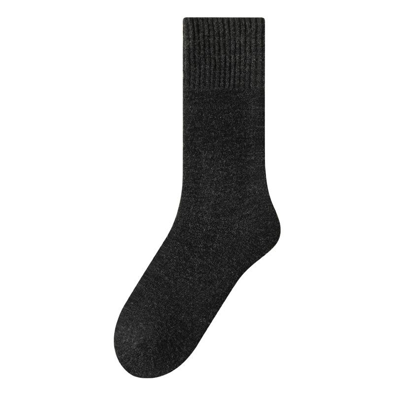 Wool, Fleece, Thickened Warm Men's Socks, Winter Thigh-high Socks, Cashmere and Mid-calf Socks