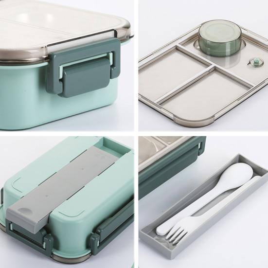 850 мл Ланч-бокс из нержавеющей стали Bento Box для взрослых, герметичный штабелируемый контейнер для обеда