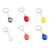Брелок в виде каски Портативный Мини-дизайн шлема Яркий цвет Брелок Компактный размер Идентификатор ключей Аксессуар для рюкзака