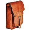Brown Satchel Goat Leather Handmade Vintage Messenger Genuine Cross-body Bag