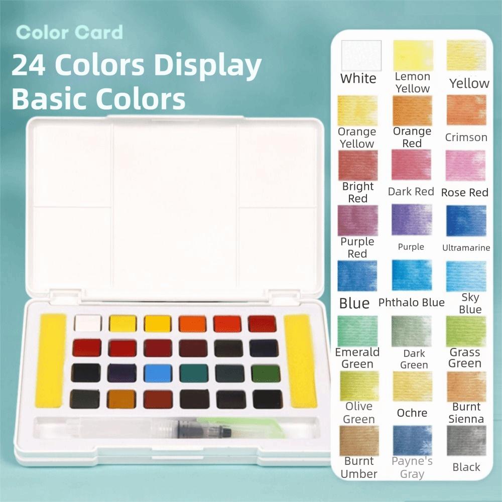 Portable Watercolor Pigment Kit Professional DIY Painting Watercolor Kit Art Supplies