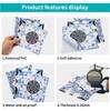 24PCS  Creative Kitchen Tile Stickers Waterproof Mandala Flowers Tile Paste Self-adhesive Wallpaper Bedroom Decoration Stickers