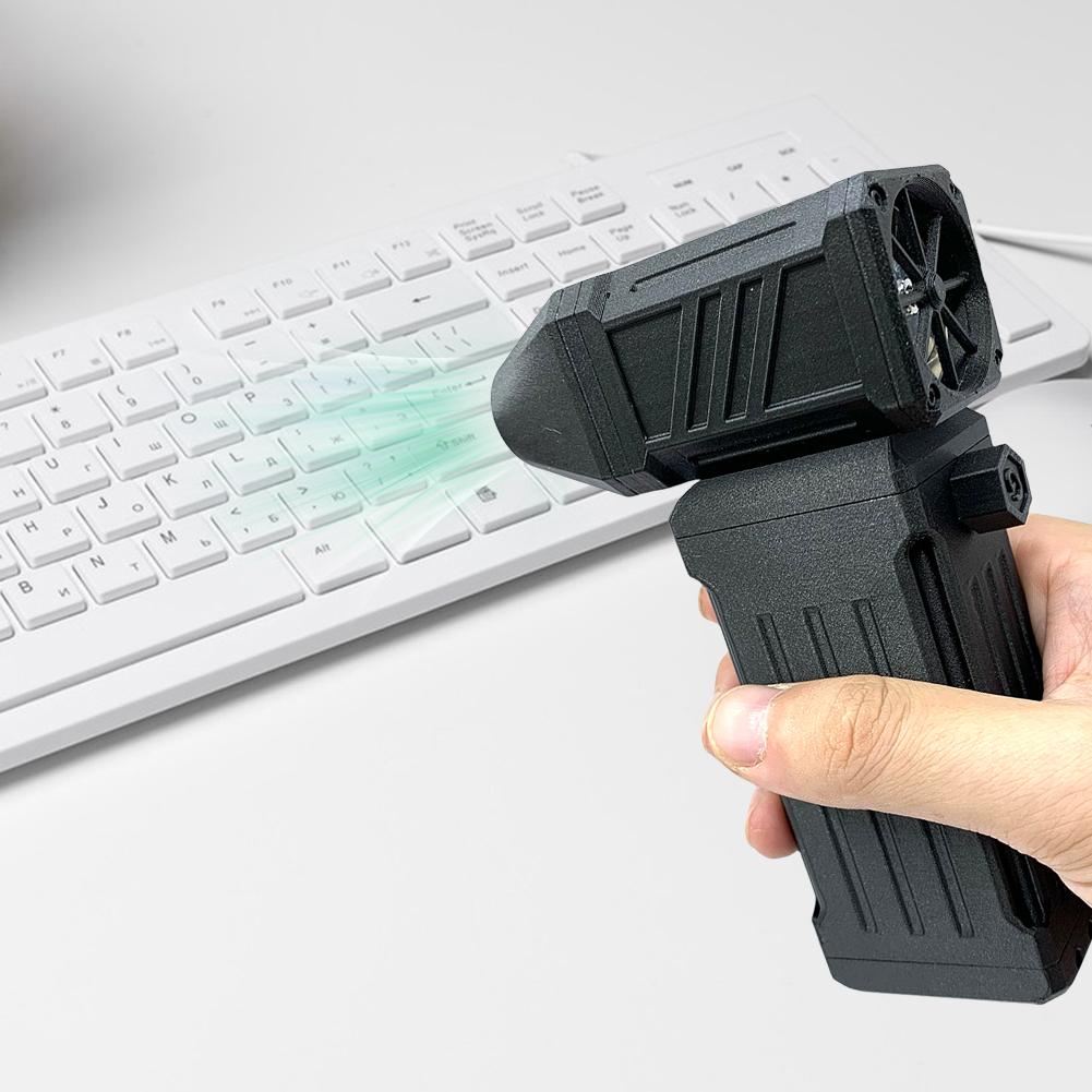 Mini Turbo Fan Speed Adjustable Small Turbo Jet Fan 110000RPM Powerful Blower 45M/S Built-In Battery Computer Keyboard Cleaner