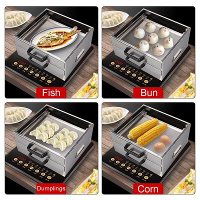 Бытовая 1-2-слойная булочка с вермишелью, пароварка, пароварка из нержавеющей стали 304, ролл с рисовой лапшой, булочка на пару, паровая машина