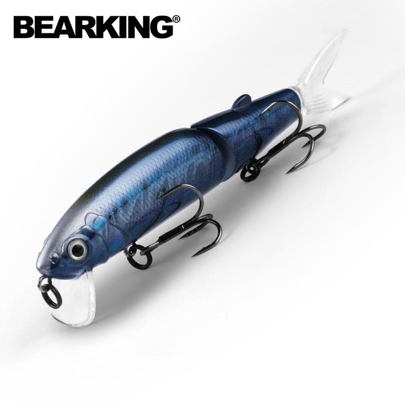 BEARKING Розничные хорошие рыболовные приманки Minnow, профессиональные приманки 11 см, 14 г, качественный профессиональный черный или белый крючок