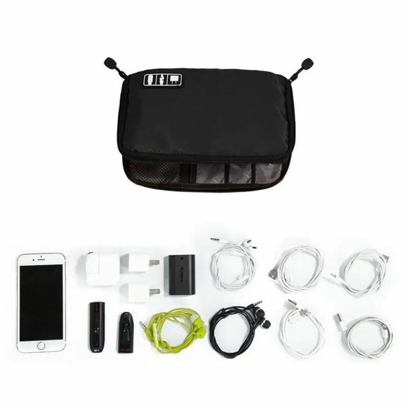 Cable Organizer Storage Bag System Kit Case USB Data Cable Earphone Wire Pen Power Bank SD Card Digital Gadget Device Travel Bag