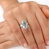 Небесно-голубой топаз драгоценный камень 925 стерлинговое серебро ювелирные изделия кольцо с камнем декабря RR-65-2