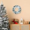 Snow Flocked Christmas Wreath,Artificial Wreath Front Door Outside Hanging Wedding for