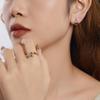 Silver universal ring, blown teardrops, silver 925