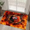 Stade Rennais FC Design Crystal Velvet Carpet Cozy Non?Slip Printed Rug For Bedroom Living Room Entrance