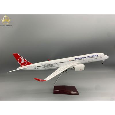 Модель самолета Turkish Airlines A350 со светом и колесами - Реалистичная модель самолета