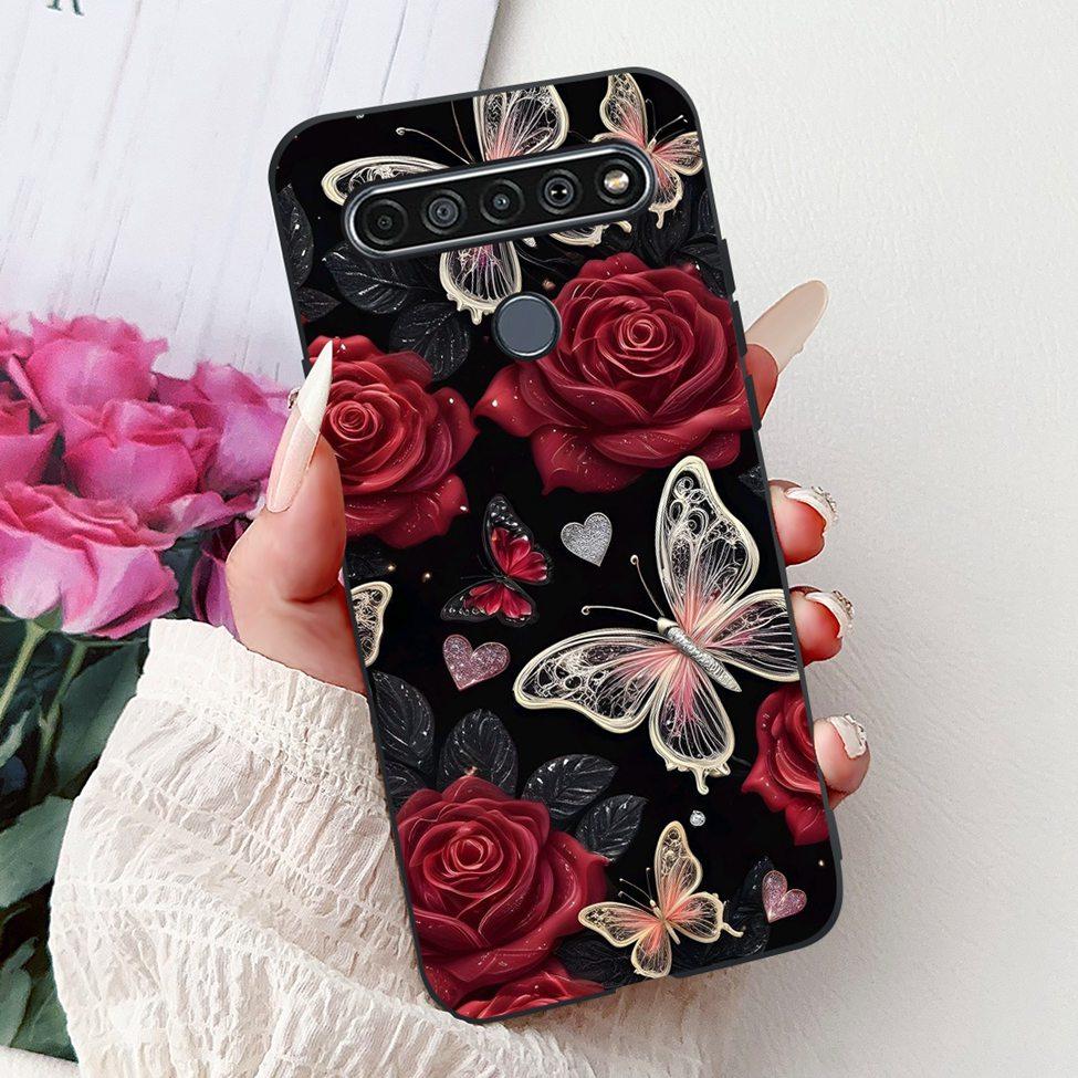 2020 For LG K41S LM-K410 Cover For LG K51S Case LM-K510 Luxury Butterfly Love Cute Cat Cool Handsome Lion Painted Black Silicone
