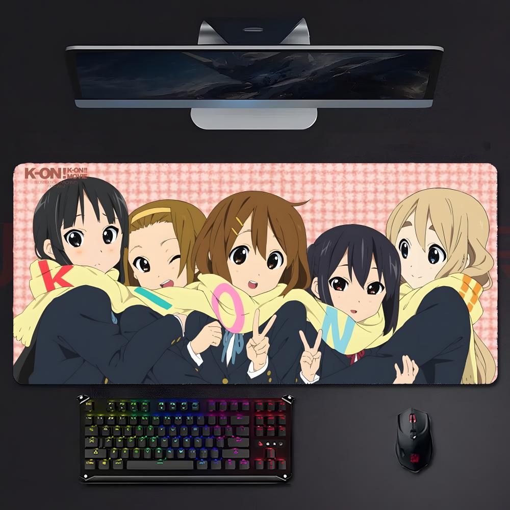 Cute Musical Anime Mio Akiyama KKOn Mouse Pad Mousepad Large Gaming Lockedge Thickened Pc Table Desk Mat