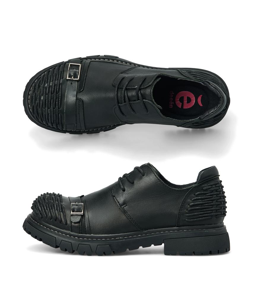 Deeen Genuine Cowhide Men'S Buckle Derby Shoes Dm6Ssdr102