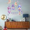 Наклейки на стену Ид Мубарак Украшение Рамадана Наклейка на окно Декор Ид Мубарак 2025 Рамадан Карим Ислам Мусульманские товары для вечеринки