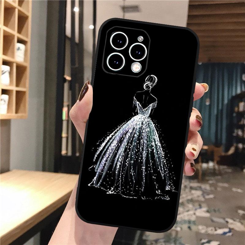 Чехол для телефона для девочек в свадебном платье для iPhone Samsung Galaxy Redmi Xiaomi Oppo OnePlus Note SA 7 8 9 10 11 12 13 14 20 21 22 23 53 54 Pro Max Plus Ultra