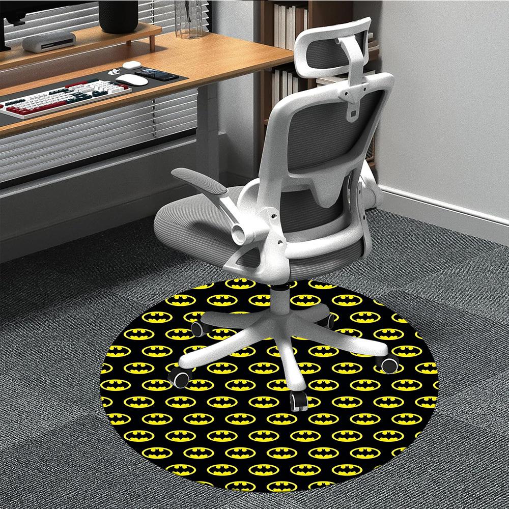 1pc Batman Office Round Area Rug, Under Office Chairs Bedroom Living Room Home Decor, Room Deco, Available in Various Sizes101