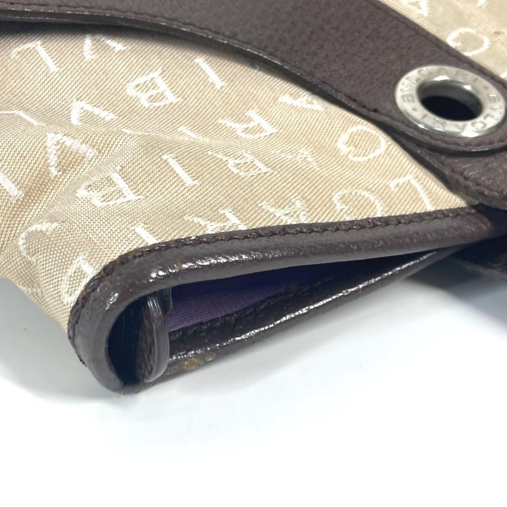 BVLGARI Logo mania Bag Shoulder Bag Tote Bag Canvas/Leather Beige