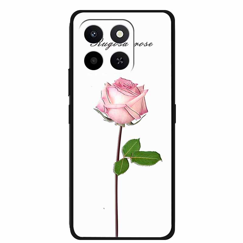 3D Милый чехол для телефона для Honor X6C X 6C X6 C 6 C Мягкий силиконовый ТПУ протектор для Huawei HonorX6C Рельефные цветочные узоры Чехол Funda Capa