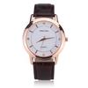 Fashion Couple Watches Leather Strap Simple Casual Quartz Wrist Watch Analog Watch