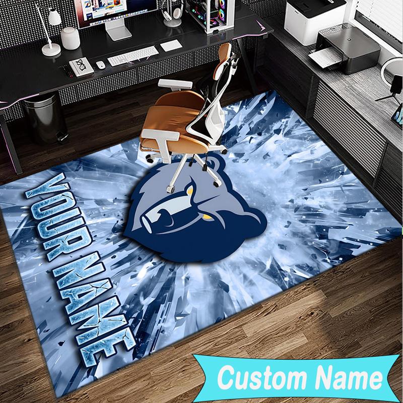 Custom Name Rug Grizzly Marks Logo Design Area Rug Suitable for Indoor And Outdoor,Carpets for Homes, Offices,Living Rooms,Home Decor,Christmas Gift