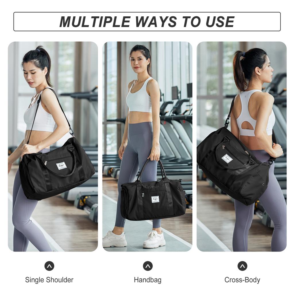 Складная дорожная сумка мужская спортивная сумка, водонепроницаемая женская дорожная сумка для выходных большая сумка-парусник с мокрым отделением и плечевая сумка для багажа
