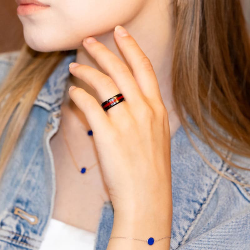 BE/GINS Roca Mini Round Lapis Lazuli Bracelet