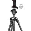 Manfrotto Element MII Carbon Fiber 4-Section MBT Kit with Remote Control, Carrying Bag, Smartphone Adapter, UNI/PdR 105:2021 Load Capacity 8 kg, Ball 