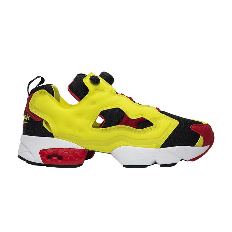 Мужские кроссовки Reebok Instapump Fury Citron (2019) Черный/Гипер-зеленый-Красный/Белый Reebok