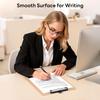 Набор из 2 деревянных планшетов с держателем для ручки, размер Letter 9 x 12,5'' для класса, студентов, детей, твердый планшет 8,5 x 11'' с низкопрофильным черным зажимом