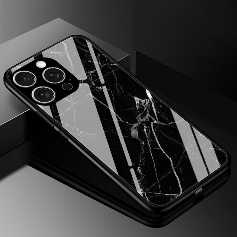 Чехол-бампер для iPhone 16 Pro Max, Чехлы из закаленного стекла для iPhone 15 14 13 12 11 Pro Max X XS XR 7 8 Plus SE, Жесткая задняя панель