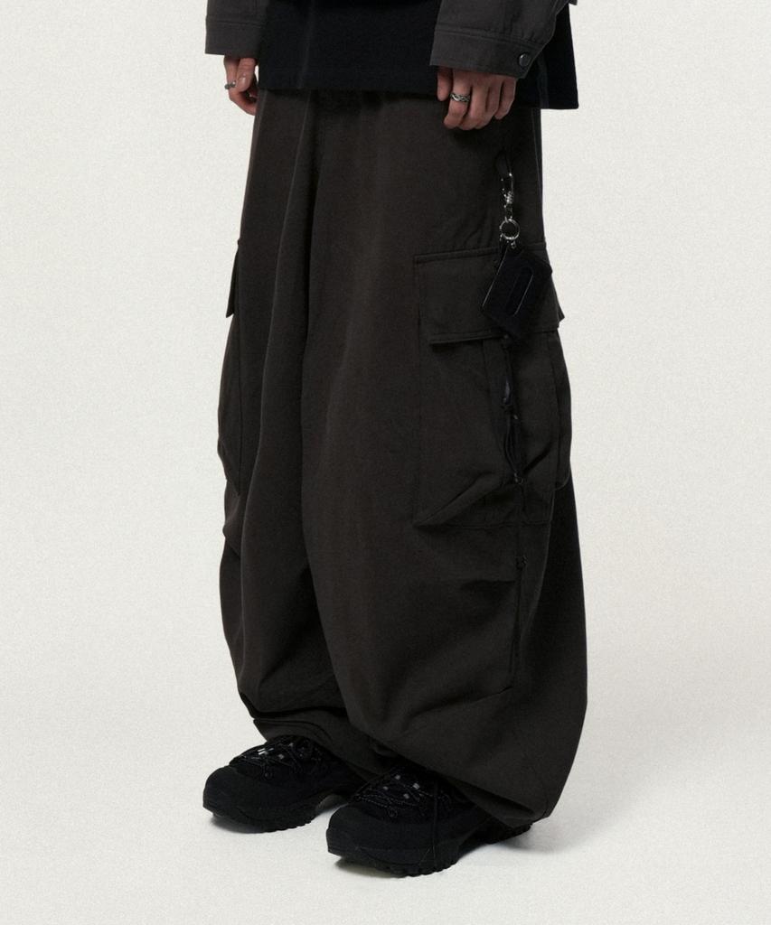 IDWS Andy Twill Balloon Cargo Pants Charcoal