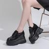 Fashion Women's Versatile Small Leather Shoes Thick Bottom Inner Height Increase Oxford Shoes Women's British Style JK Uniform Shoes