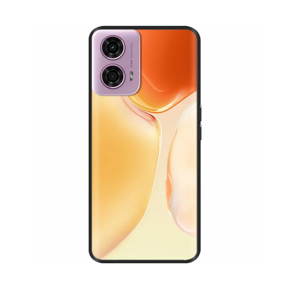 Painted Cover For Motorola Moto G04 Soft Silicone Phone Case For Moto G04 Back Cover MotoG04 XT2421-2 Shockproof Shell Para Etui
